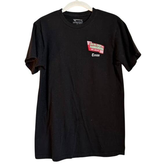 In-N-Out Burger Black Texas Graphic Logo Short Sleeve T-Shirt Small - Picture 2 of 5